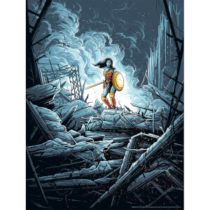 DC Comics Wonder Woman "Warrior" 18" x 24" Silkscreen Print (Colour Variant) by Dan Mumford
