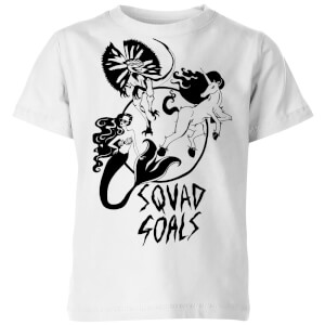 Mermaid, Unicorn and Dinosaur Squad Goals Kids' T-Shirt - White