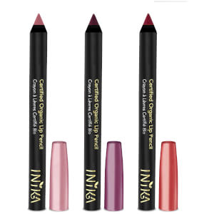 INIKA Certified Organic Lipstick Crayon Trio (Worth £58.50)