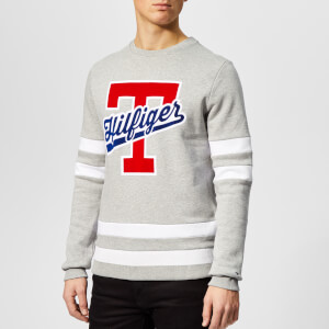 Tommy Hilfiger Men's T-Script Logo Sweatshirt - Grey