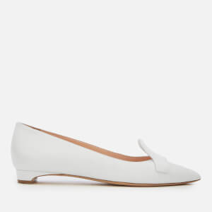 Rupert Sanderson Women's Temple Leather Pointed Flats - White