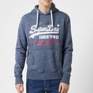 Superdry Men's Premium Goods Tri Infill Hoody - Pacific Blue Heather