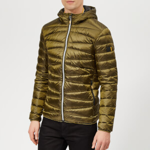 Superdry Men's Clarendon Down Hooded Jacket - Bright Khaki