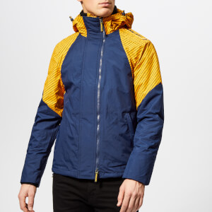 Superdry Men's Arctic Intron Hooded Windcheater - Golden Ochre/Dark Blue