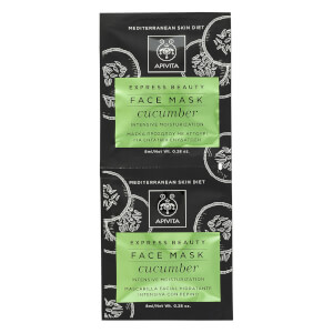 APIVITA Express Intense Moisturizing Face Mask - Cucumber 2 x 8 ml