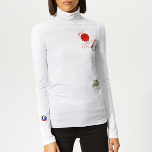 Champion X WOOD WOOD Women's Elissa Turtle Neck Long Sleeve Top - White