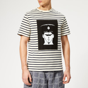 JW Anderson Men's G+G Police Print T-Shirt - Off White