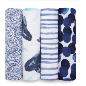 aden + anais Classic Swaddles 4-Pack Seafaring