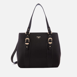 Dune Women's Dakess Medium Buckle Detail Tote Bag - Black