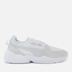 Puma Men's Zeta Suede Trainers - Puma White/Glacier Grey