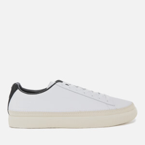 Puma Men's Basket Trim Low Top Trainers - Puma White/Whisper White/Black