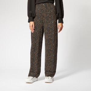 Ganni Women's Mullin Georgette Trousers - Black