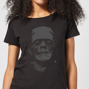 Universal Monsters Frankenstein Black and White Women's T-Shirt - Black