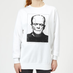 Universal Monsters Frankenstein Portrait Women's Sweatshirt - White
