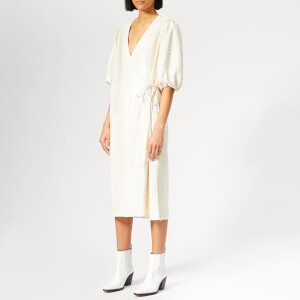 Ganni Women's Sonora Midi Dress - Egret