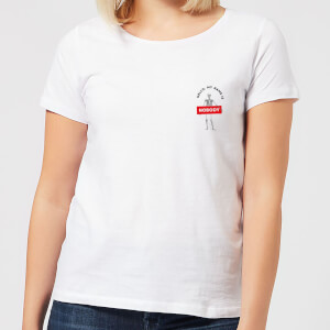 Halloween Hello, My Name Is Nobody Women's T-Shirt - White