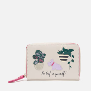 Radley Women's Be-Leaf In Yourself Small Purse Zip Around - Dove Grey