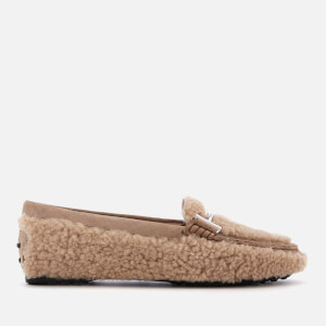 Tod's Women's Gomma Fur Loafers - Tabacco