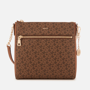 DKNY Women's Bryant Top Zip Cross Body Bag - Mocha