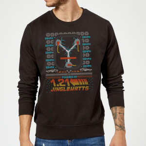 Back To The Future 1.21 Jinglewatts Christmas Sweatshirt - Black