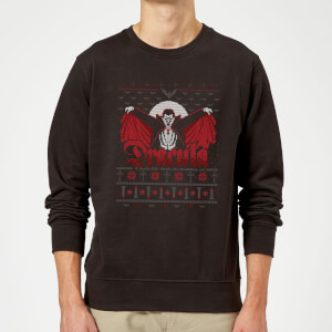 Universal Monsters Dracula Christmas Sweatshirt - Black