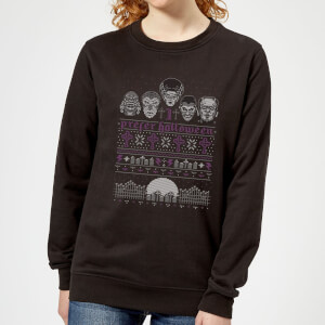 Universal Monsters I Prefer Halloween Women's Sweatshirt - Black