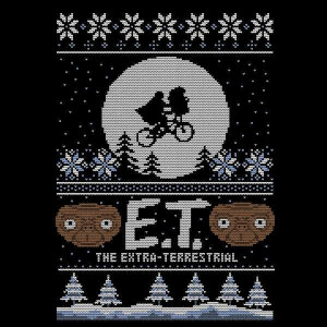 E.T. the Extra-Terrestrial Christmas Women's Sweatshirt - Black