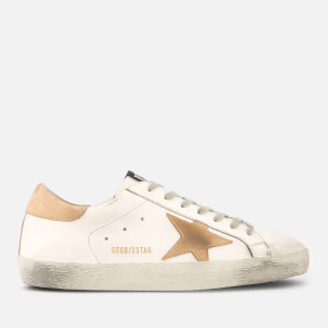 Golden Goose Deluxe Brand Men's Superstar Leather Trainers - White/Sand Star