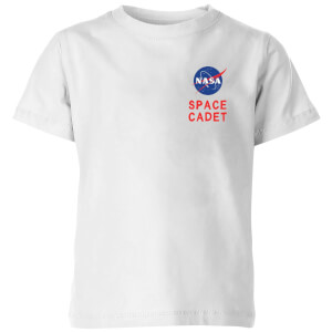 NASA Space Cadets Pocket Logo Kids' T-Shirt - White