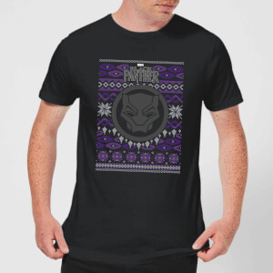 Pull de Noël Homme Marvel Avengers Black Panther - Noir