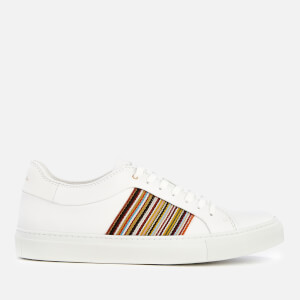 Paul Smith Men's Ivo Leather Cupsole Trainers - White Multistripe