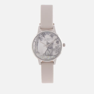 Olivia Burton Women's Snow Globe Watch - Blush & Silver