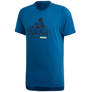 adidas Men's Badge T-Shirt - Legend Marine