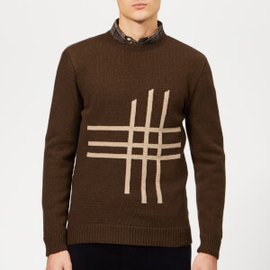 Oliver Spencer Men's Blenheim Crew Knit Jumper - Tambrook Chocolate