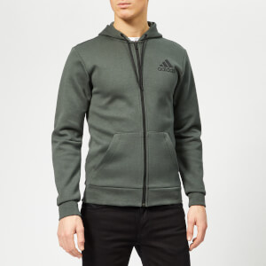 adidas Men's MH Plain Full Zip Hoody - Legend Ivy