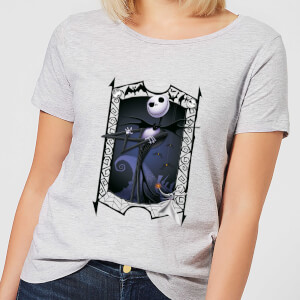 Nightmare Before Christmas Jack Skellington Zero Pose Women's T-Shirt - Grey