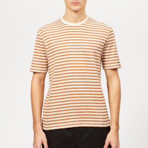 Folk Men's Classic Stripe T-Shirt - Clay Ecru