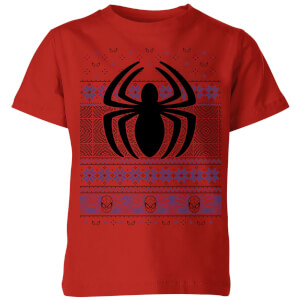 Marvel Avengers Spider-Man Logo Kinder T-Shirt - Rood