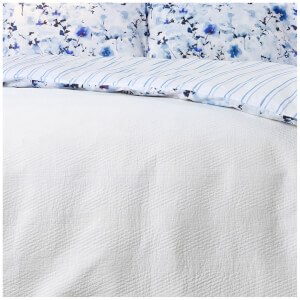 in homeware Chevron Matelassé Throw - White