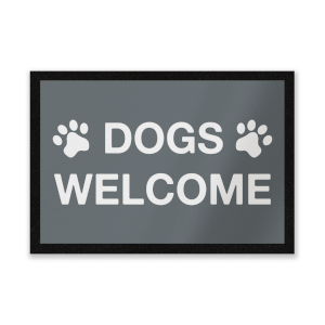 Dogs Welcome Entrance Mat