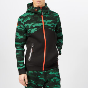 Superdry Sport Men's Gym Tech Spliced Zip Hoody - Forest Camo