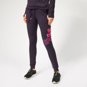Superdry Sport Women's Core Graphic Joggers - Midnight Purple