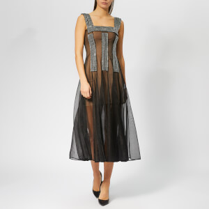 Christopher Kane Women's Crystal Mesh Dress - Black