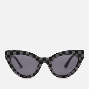 McQ Alexander McQueen Women's Printed Cat-Eye Frame Sunglasses - Black