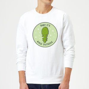 Baby It's Kale Outside Christmas Sweatshirt - White