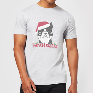 French Kisses Men's Christmas T-Shirt - Grey