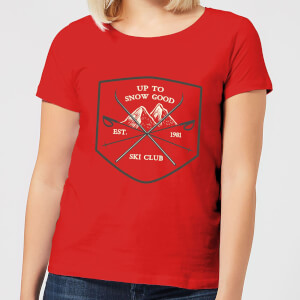 Up To Snow Good Women's Christmas T-Shirt - Red