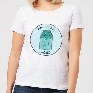 Soy To The World Women's Christmas T-Shirt - White