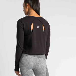 M - IdealFit Pro Tech Crew Sweatshirt - Black