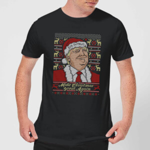 Make Christmas Great Again Men's Christmas T-Shirt - Black